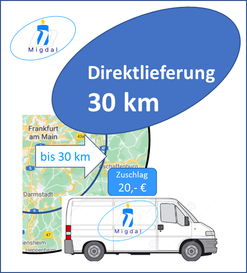 Direktlieferung bis 30 km
